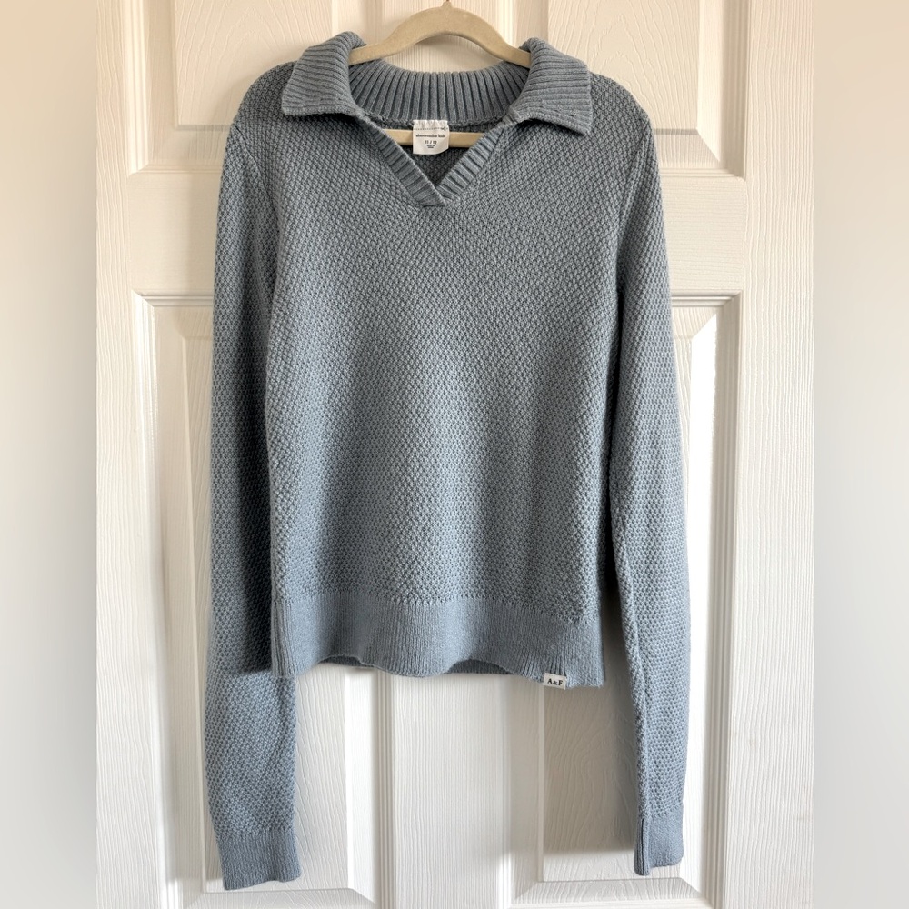 Abercrombie Kids Collared Knit Sweater